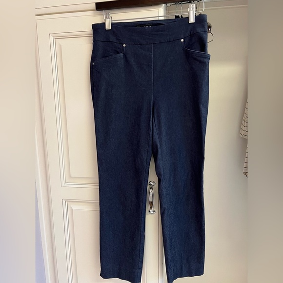 Like New Hilary Radley Women’s Small Pull-On Ankle Pant Denim Blue - Picture 1 of 7